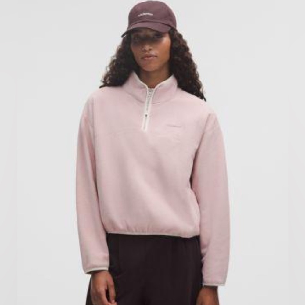 lululemon tumble fleece half zip 🌸